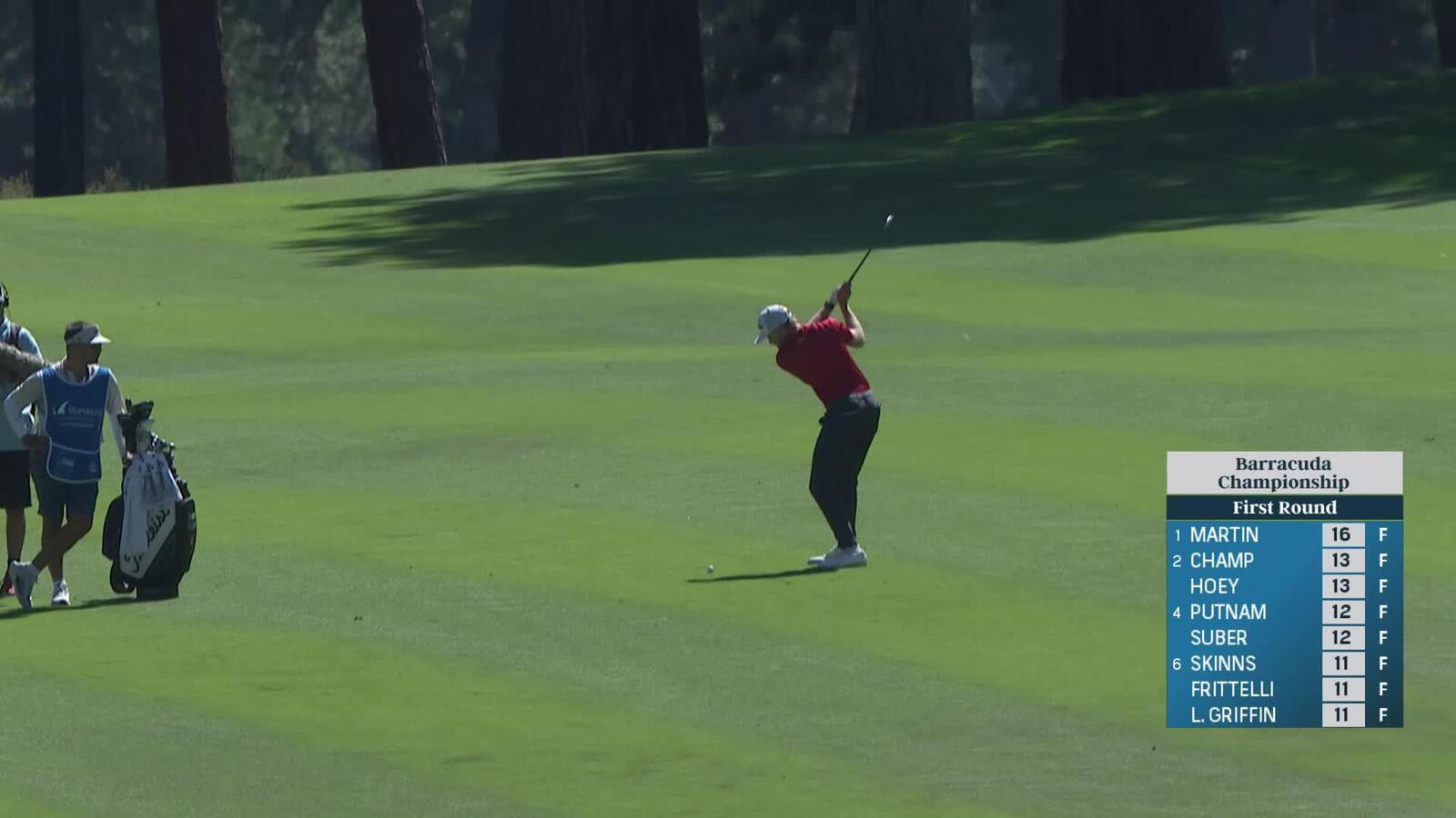 Danny Walker makes birdie on No. 11 at Barracuda
