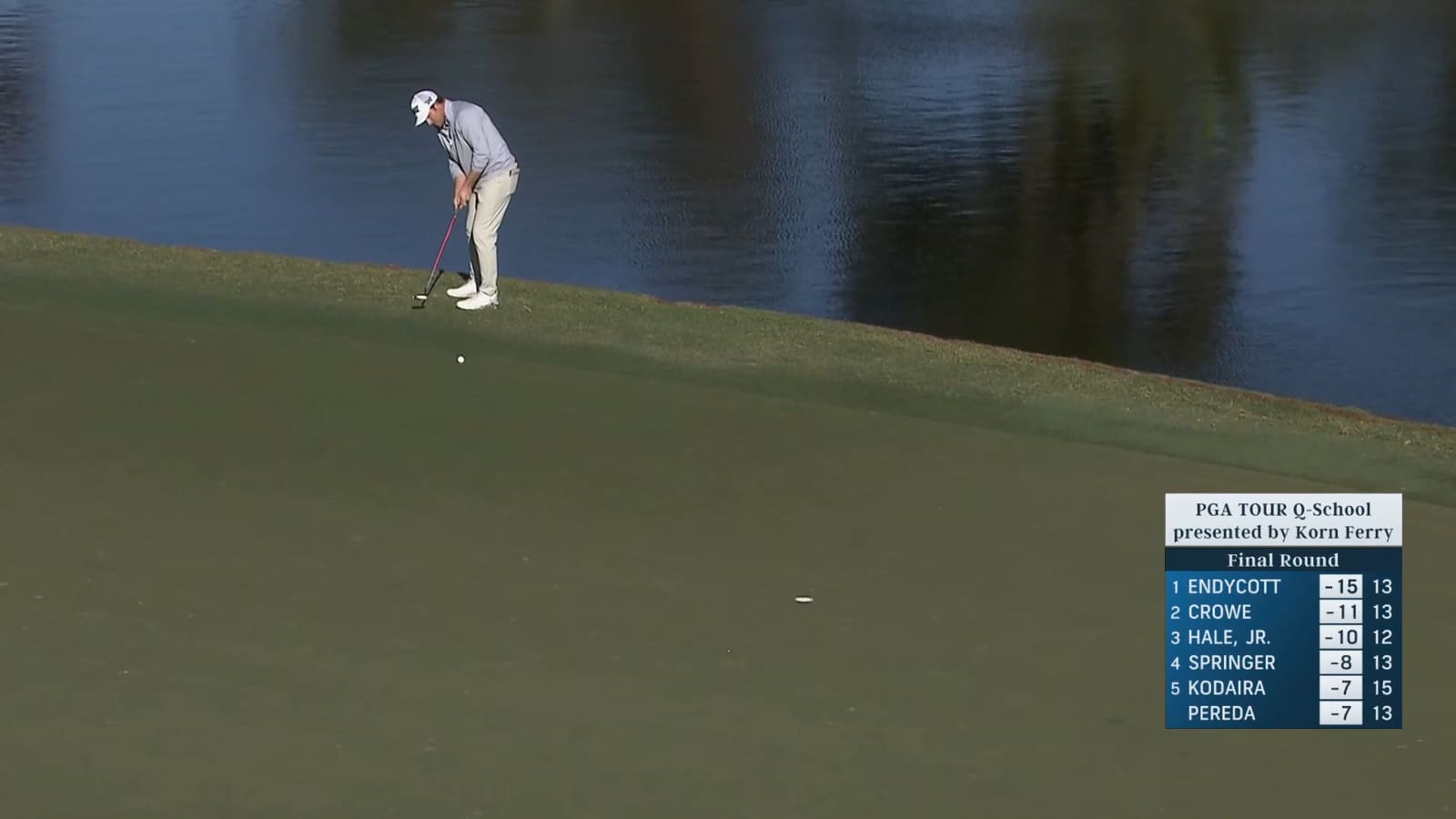 Patrick Cover's eagle from off the green at PGA TOUR Q-School