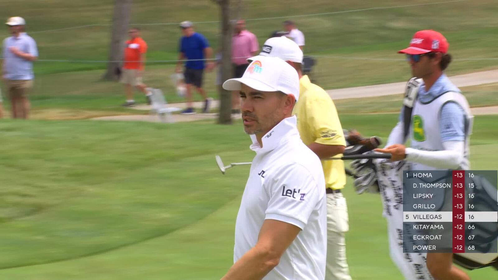 Camilo Villegas reaches in two to set up two-putt birdie at John Deere
