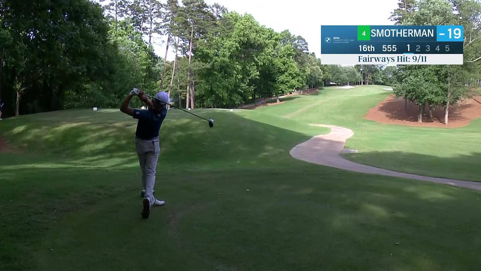Austin Smotherman makes eagle putt on No. 16 at BMW Charity Pro-Am