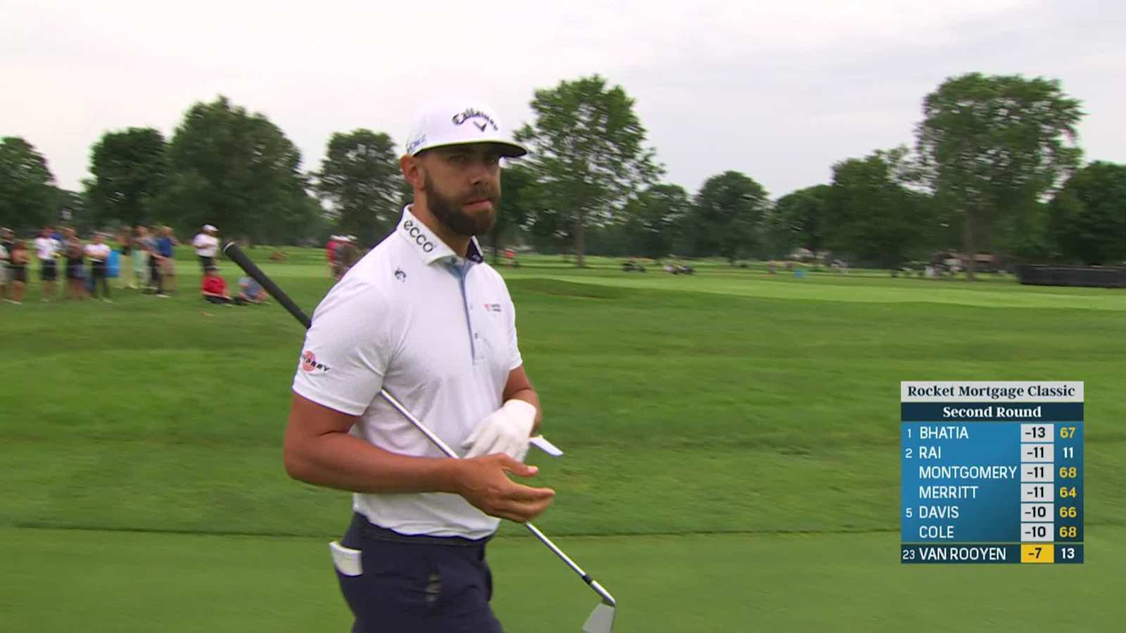 Erik van Rooyen makes birdie on No. 14 at Rocket Mortgage