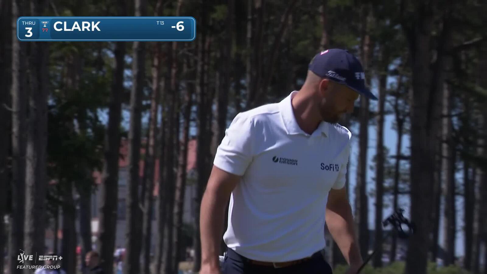Wyndham Clark makes birdie on No. 3 at Genesis Scottish Open