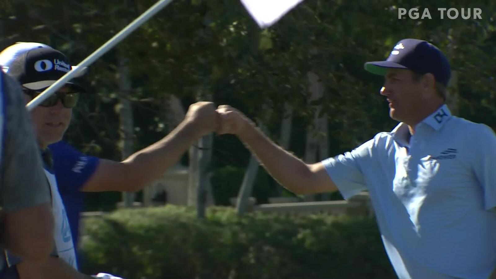 Brendon Todd rolls in long eagle putt at QBE Shootout