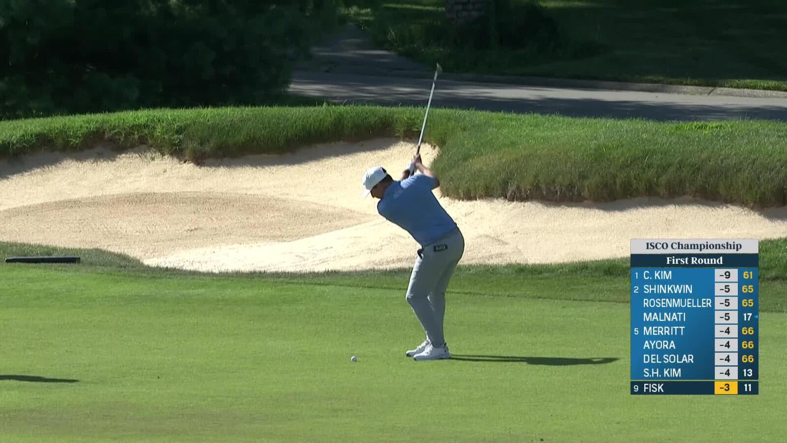 Steven Fisk makes birdie on No. 12 at ISCO Championship