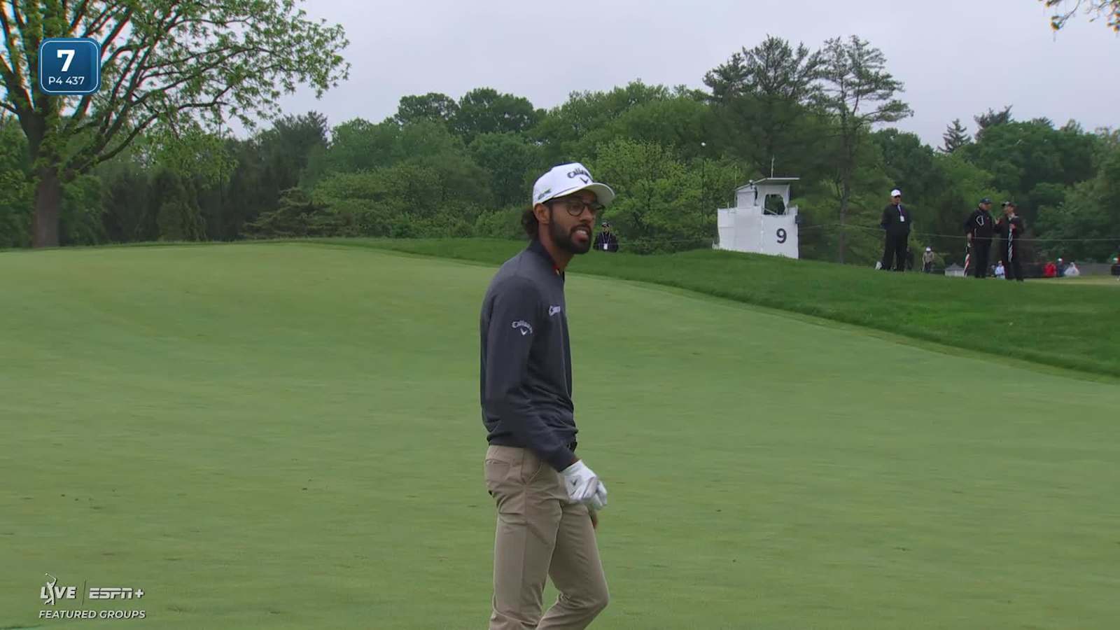 Akshay Bhatia makes birdie on No. 7 at Truist Championship