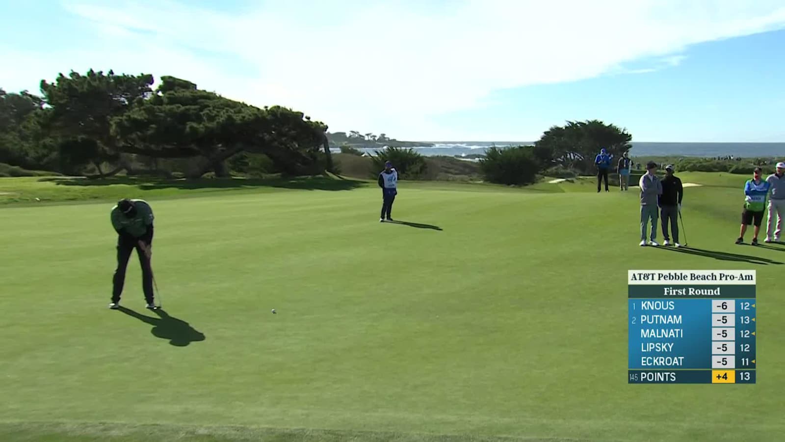 D.A. Points makes birdie on No. 14 at AT&T Pebble Beach