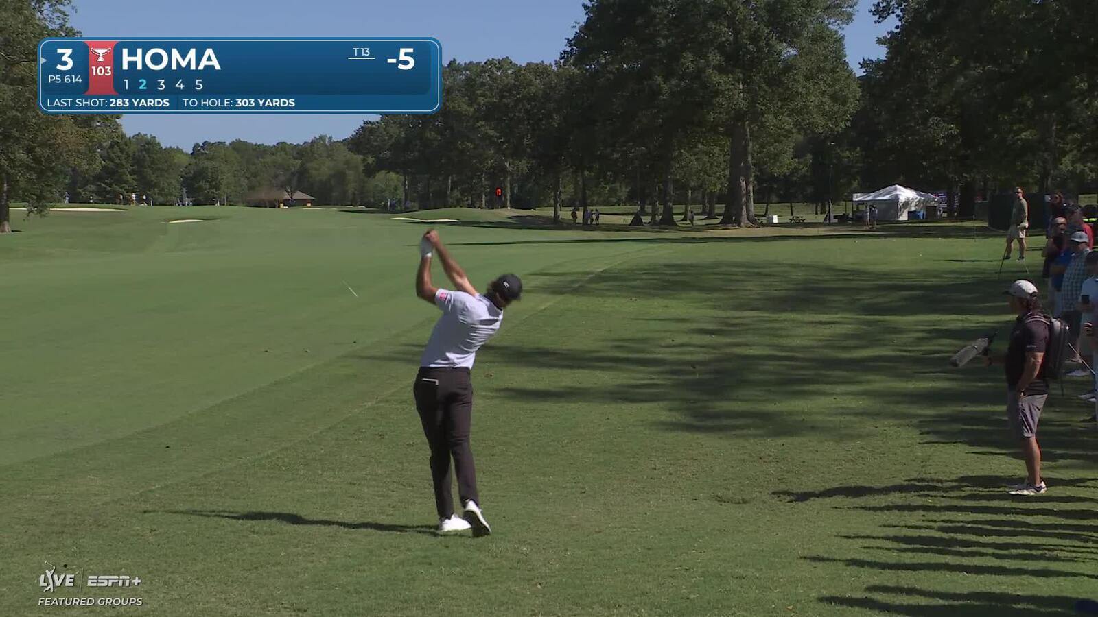 Max Homa sinks 5-foot birdie putt at Sanderson Farms