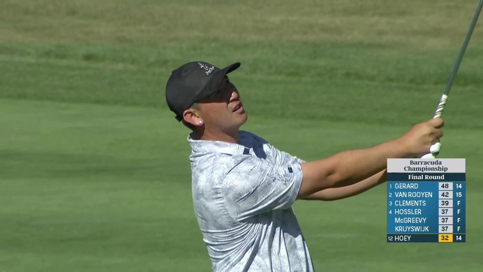 Rico Hoey makes birdie on No. 15 at Barracuda