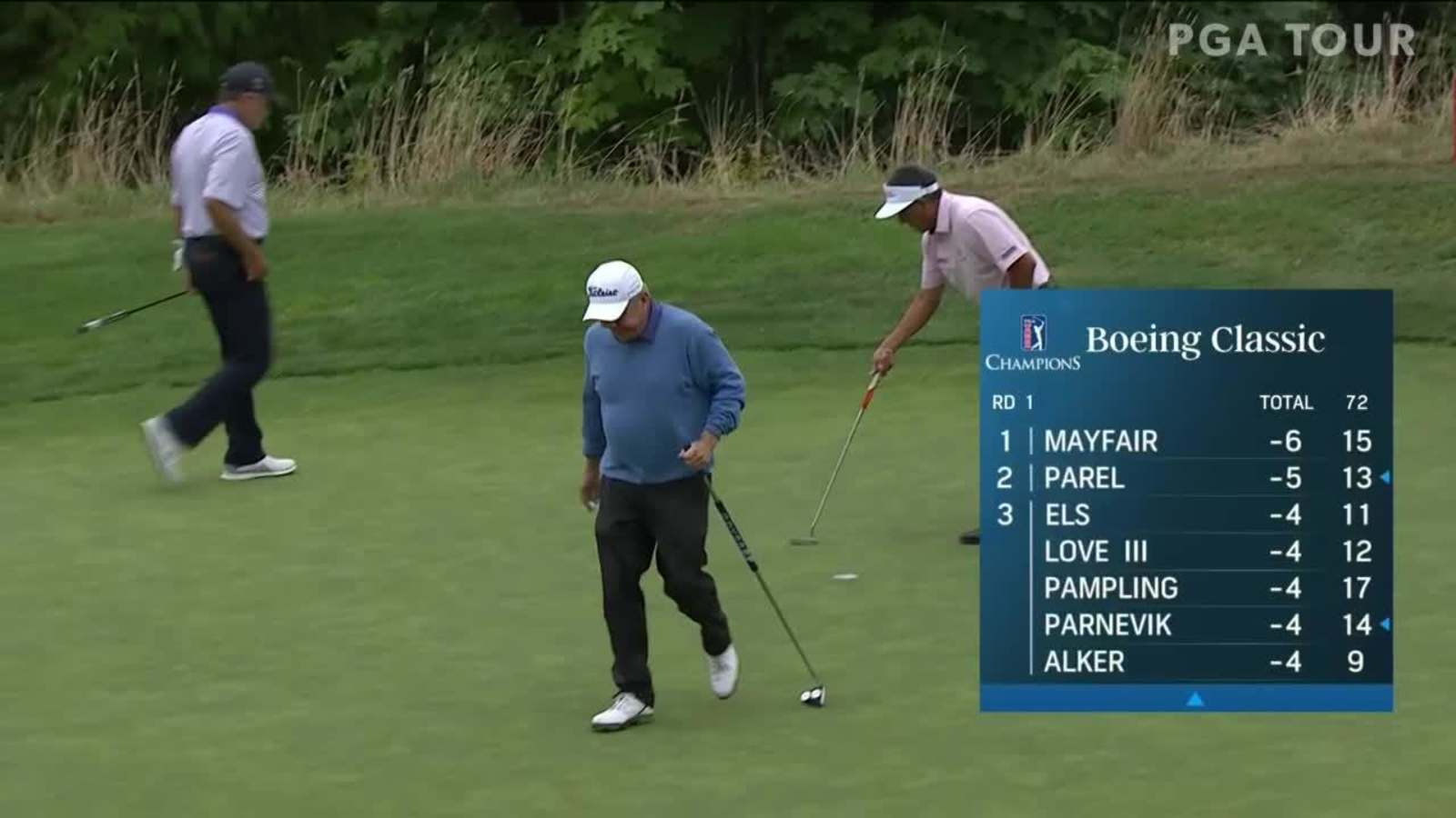 Billy Mayfair makes birdie on No. 15 at Boeing Classic