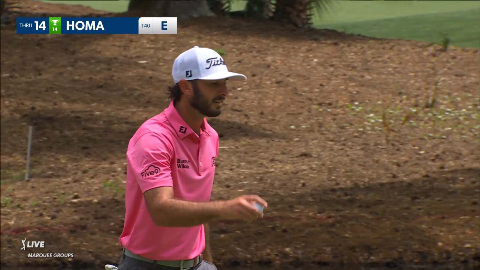 Max Homa's lucky break leads to birdie at RBC Heritage