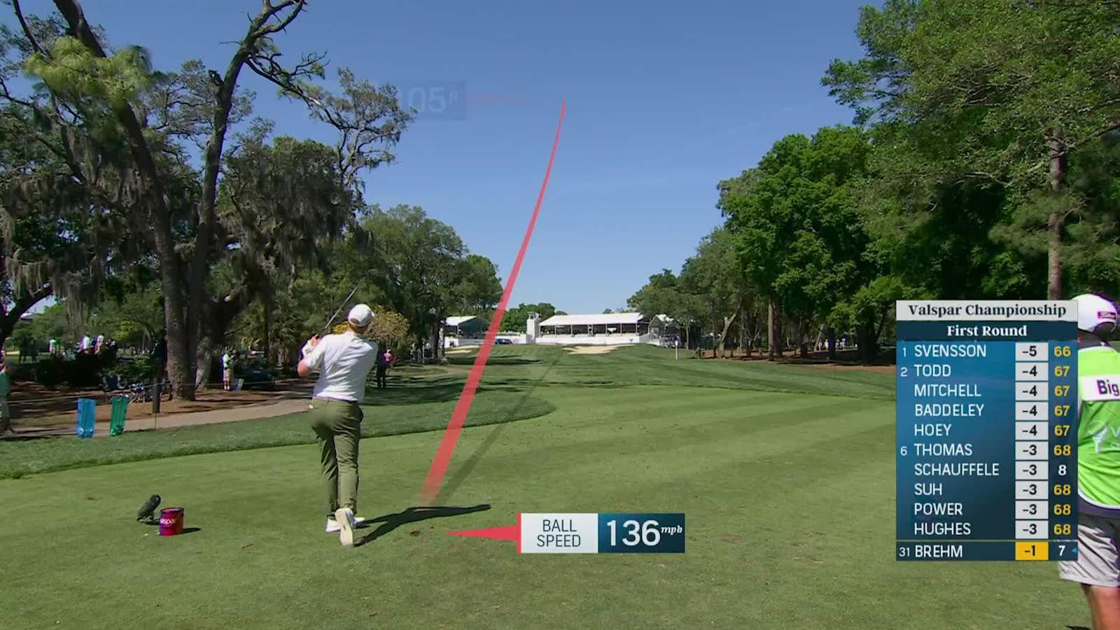 Ryan Brehm nearly aces No. 17 at Valspar