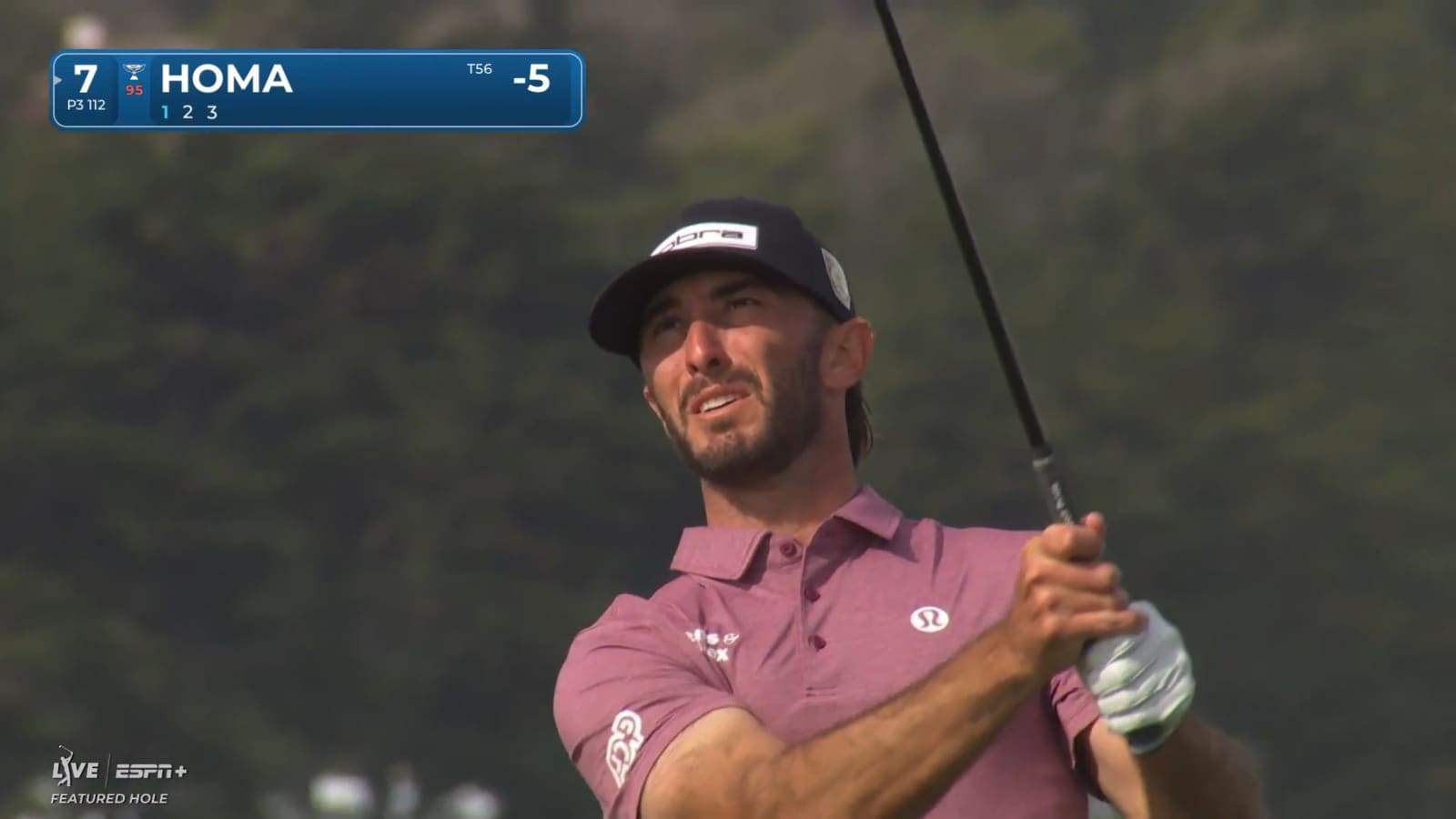 Max Homa goes right at the flag to set up birdie at AT&T Pebble Beach