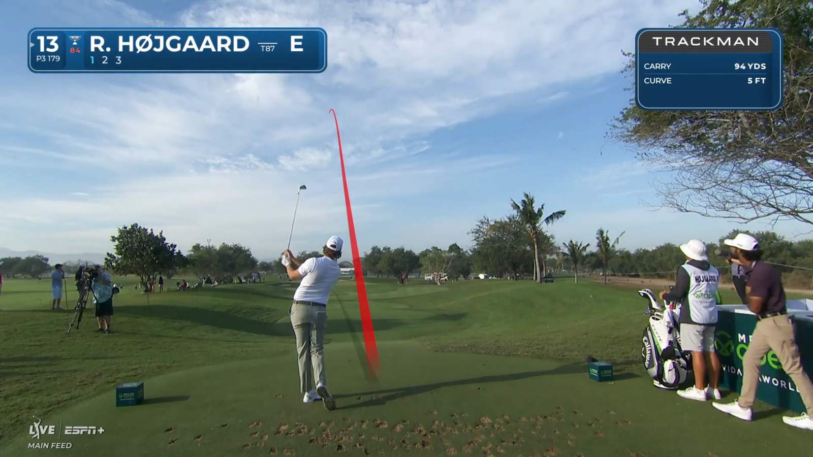 Rasmus Højgaard uses impressive tee shot to yield birdie at Mexico Open