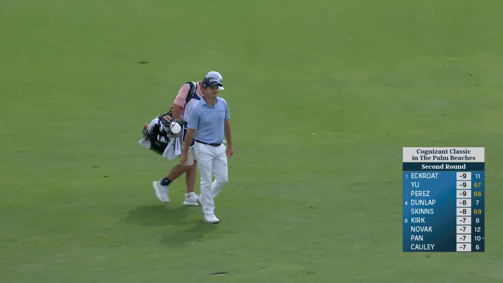Bud Cauley chips in for birdie from the fairway at Cognizant Classic