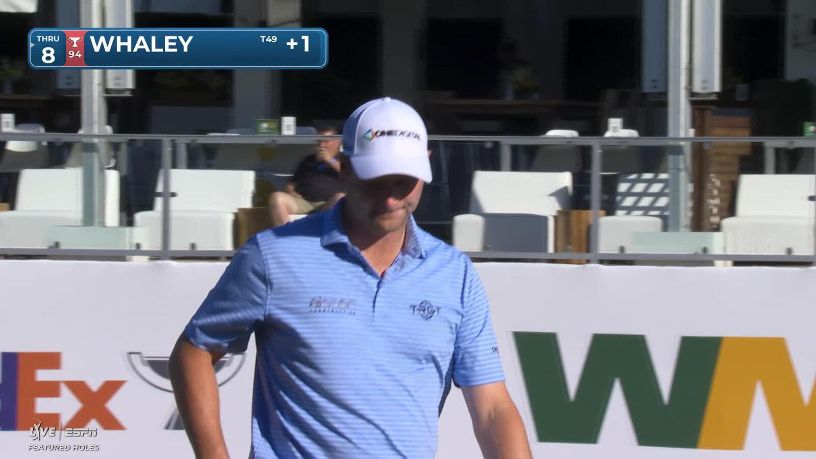 Vince Whaley sinks 8-foot birdie putt on No. 17 at WM Phoenix Open
