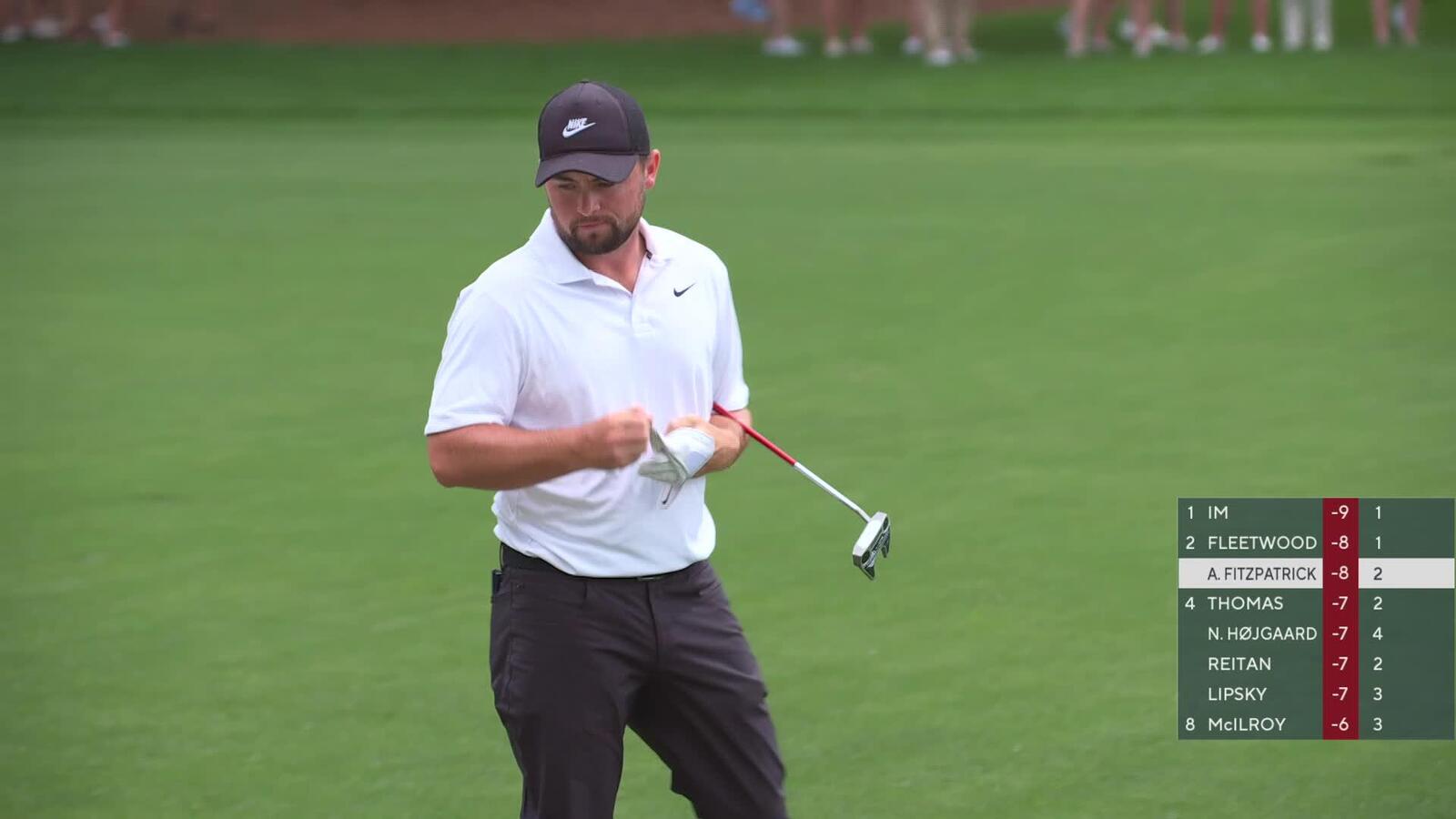 Alex Fitzpatrick gets up-and-down from 166 yards for birdie on No. 3 at Truist Championship