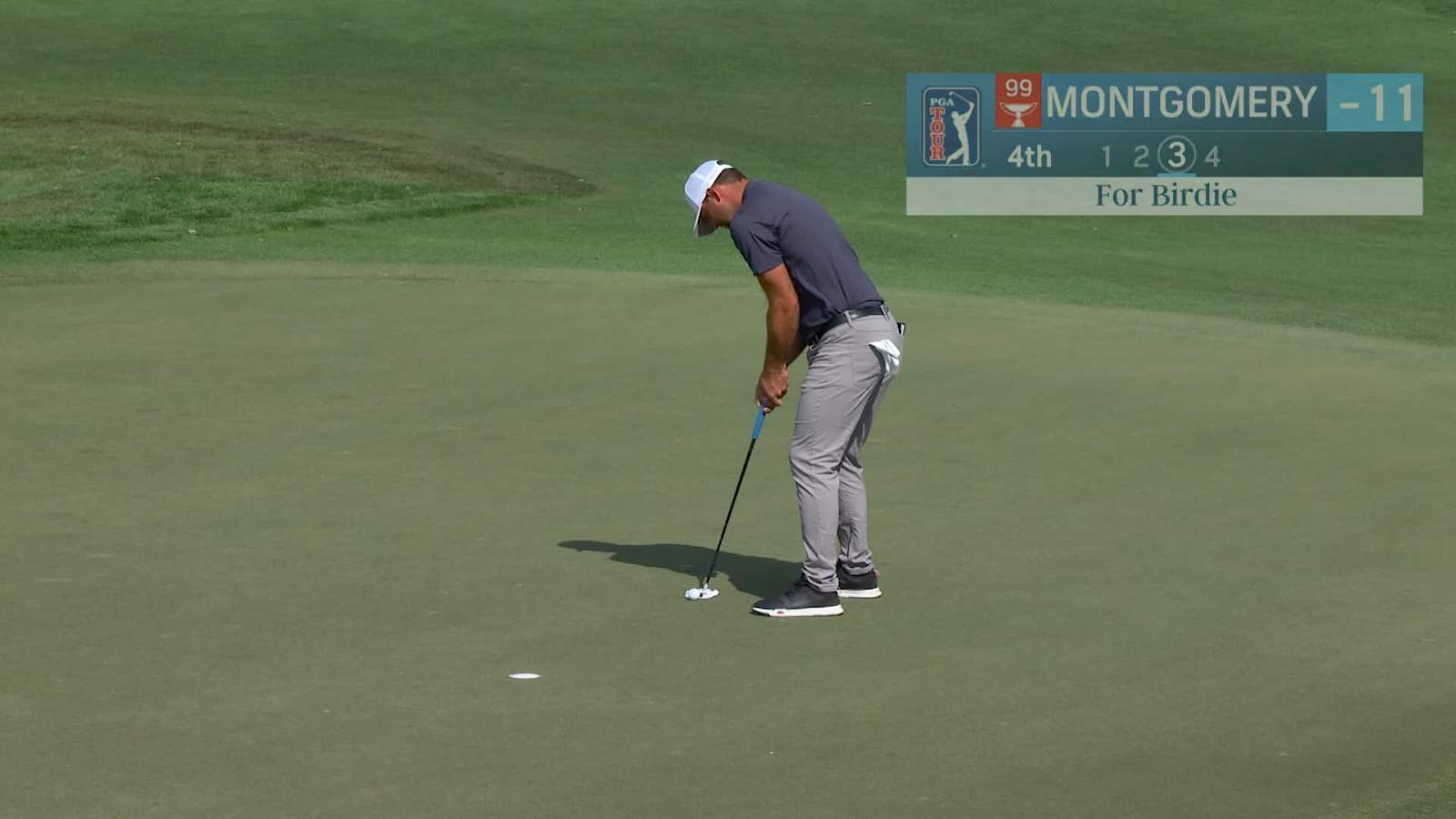 Taylor Montgomery cleans up for birdie at Cognizant Classic