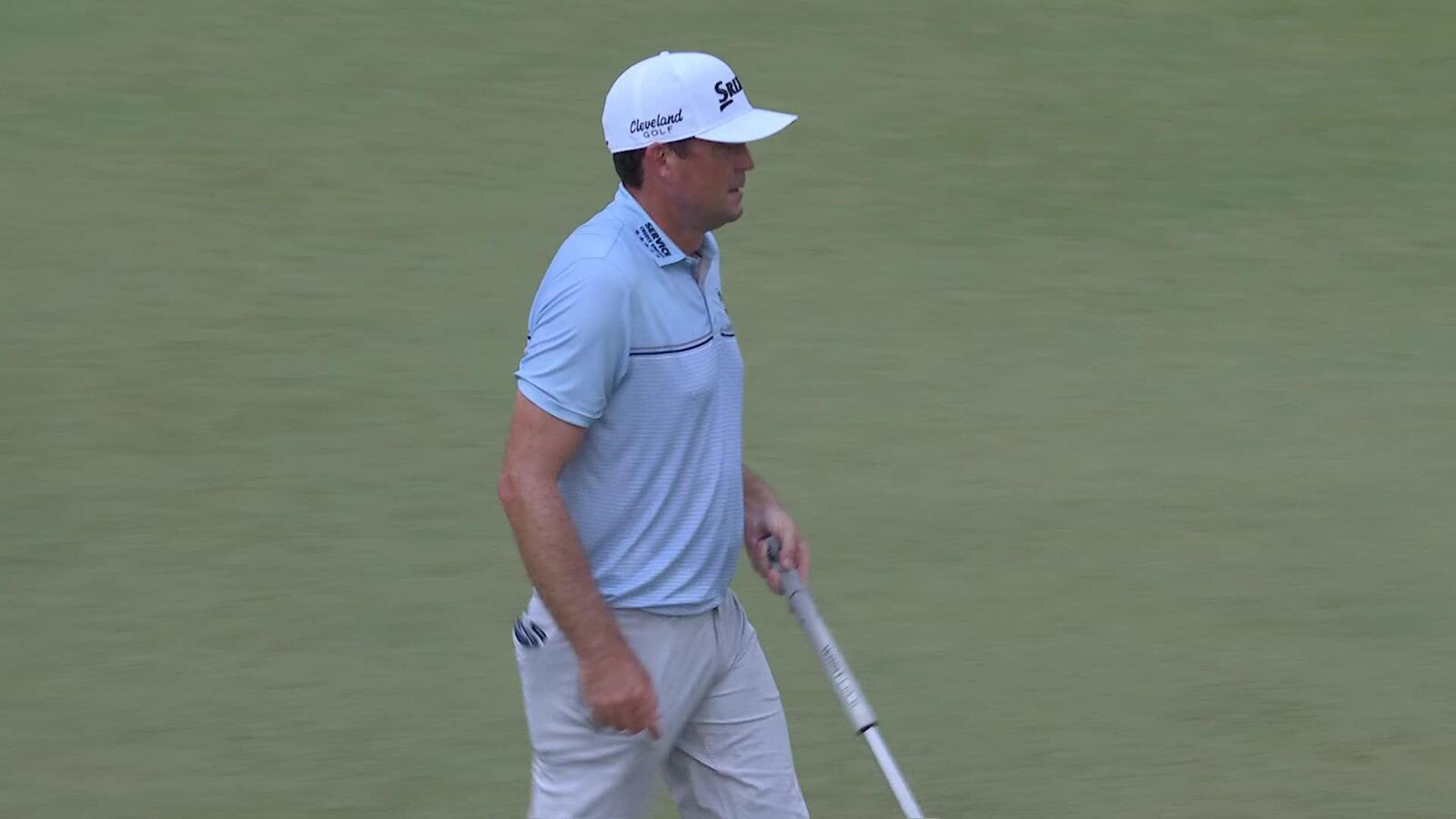 Keegan Bradley makes birdie on No. 13 at TOUR Championship