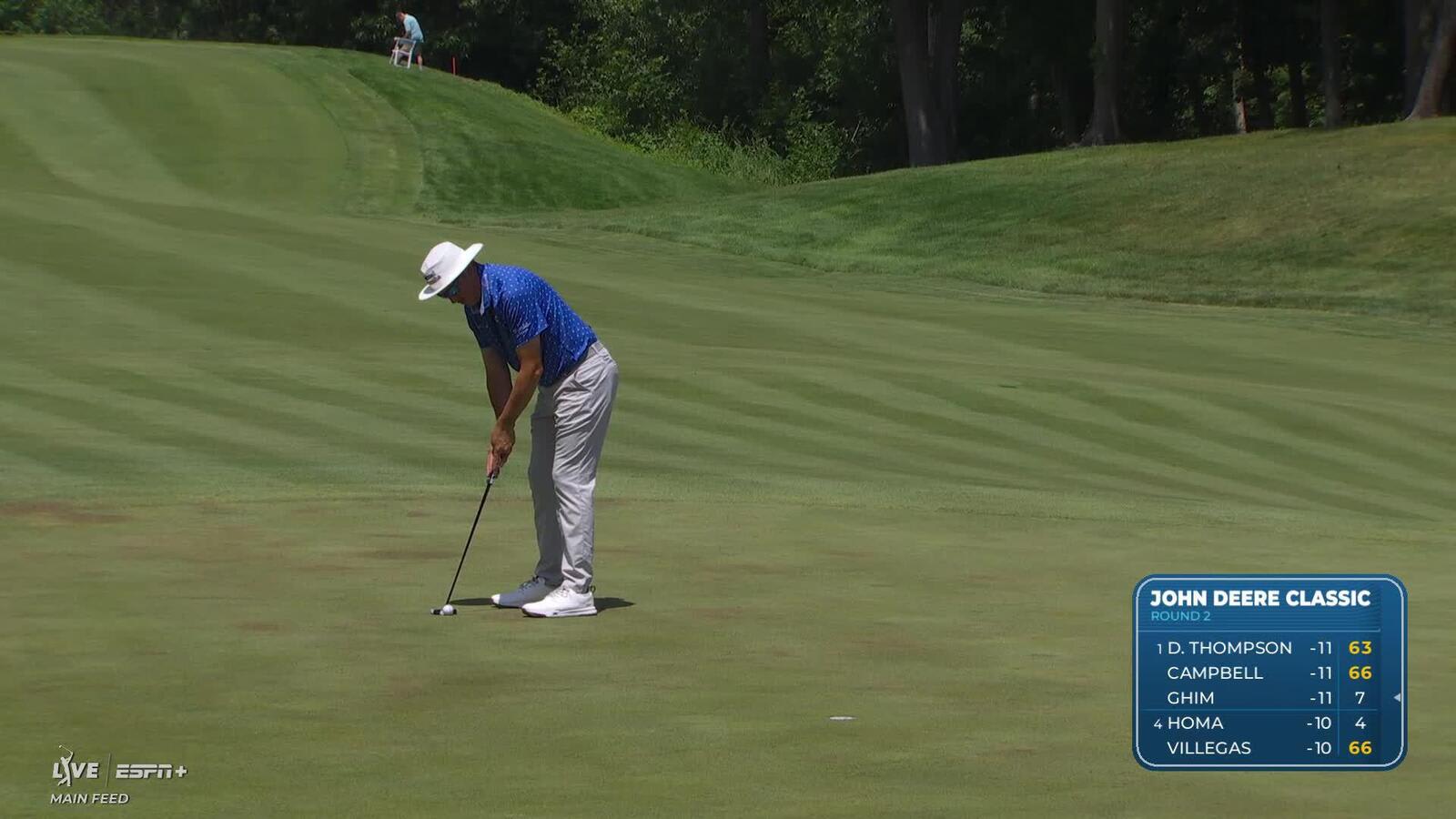 Joel Dahmen makes birdie on No. 15 at John Deere