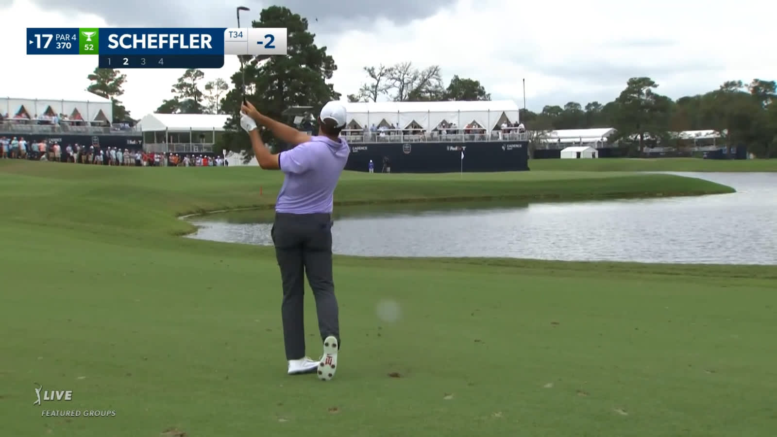 Scottie Scheffler sticks approach to set up birdie at Cadence Bank