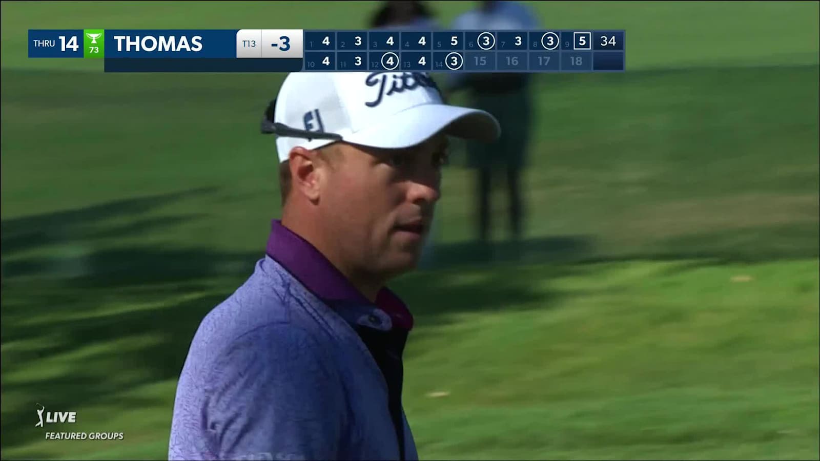 Justin Thomas hits it tight to set up birdie at Fortinet Championship