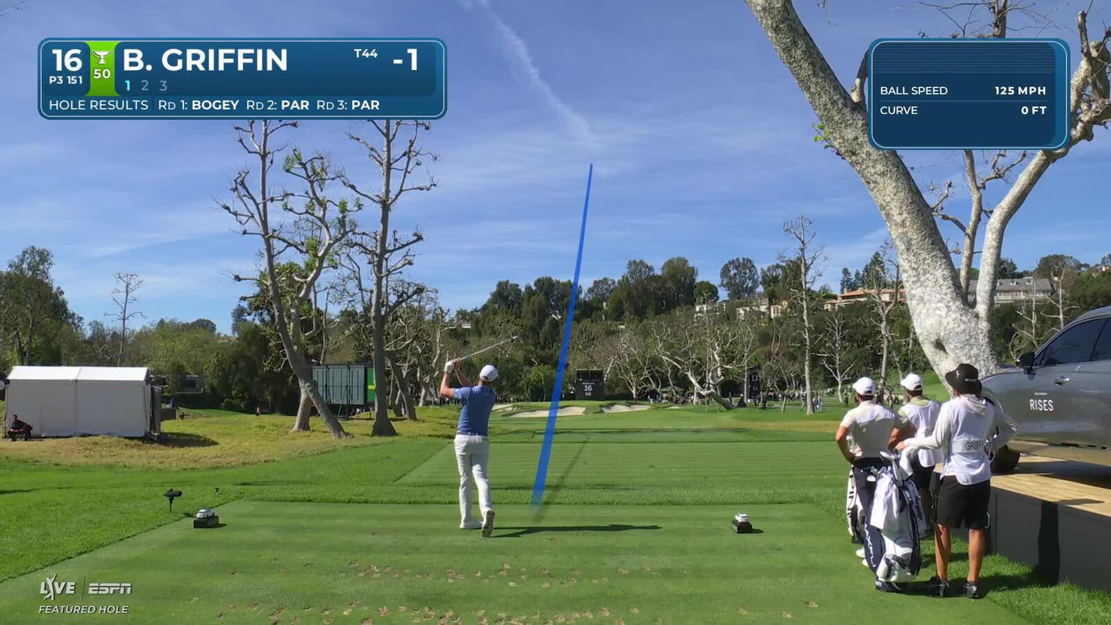 Ben Griffin hits 150-yard drive to 3 feet, nearly aces No. 16 at The Genesis