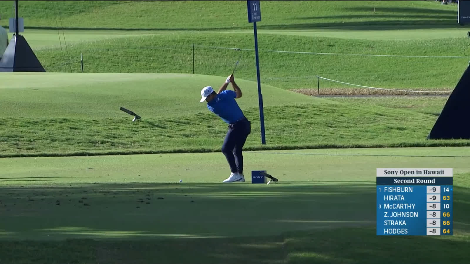 Denny McCarthy's beautiful tee shot leads to birdie at Sony Open