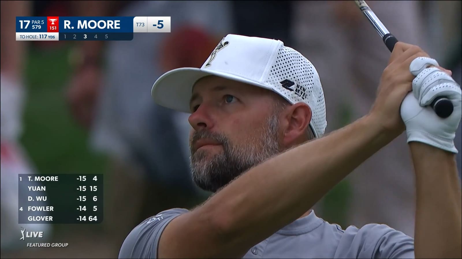 Ryan Moore spins approach to yield birdie at Rocket Mortgage