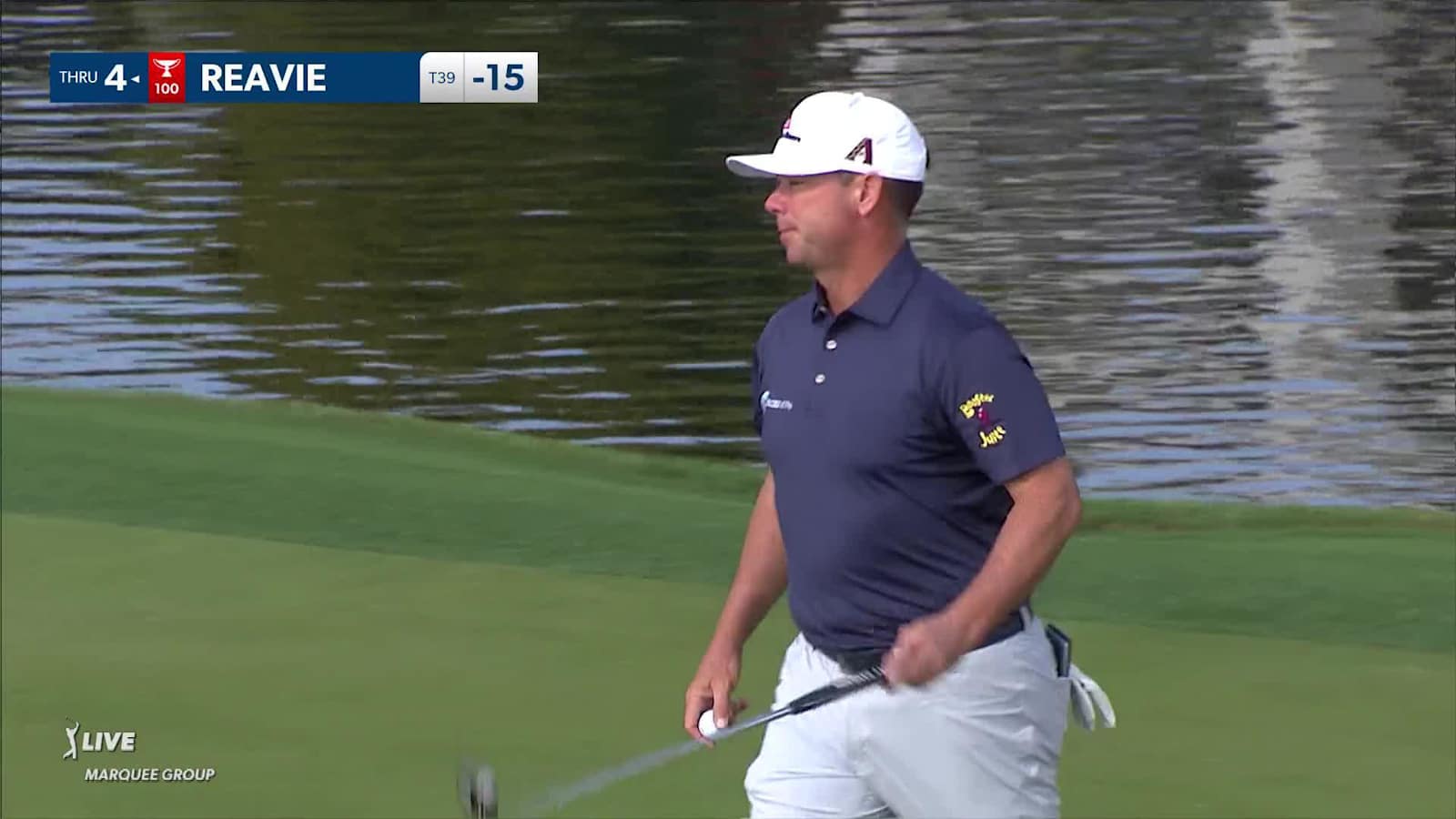 Chez Reavie's nice tee shot draws close to set up birdie at The American Express