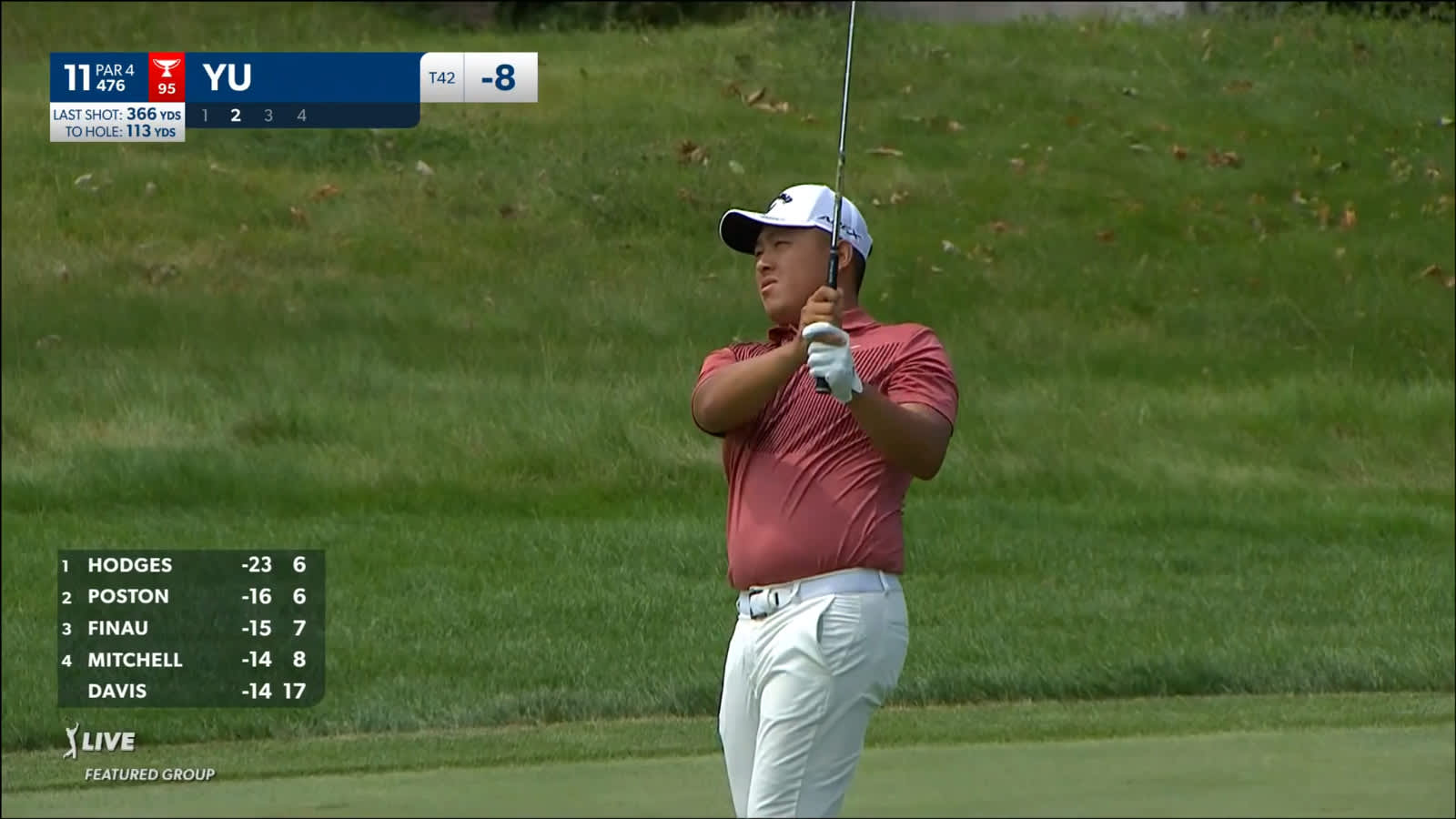 Kevin Yu dials in approach from 113 yards at 3M Open