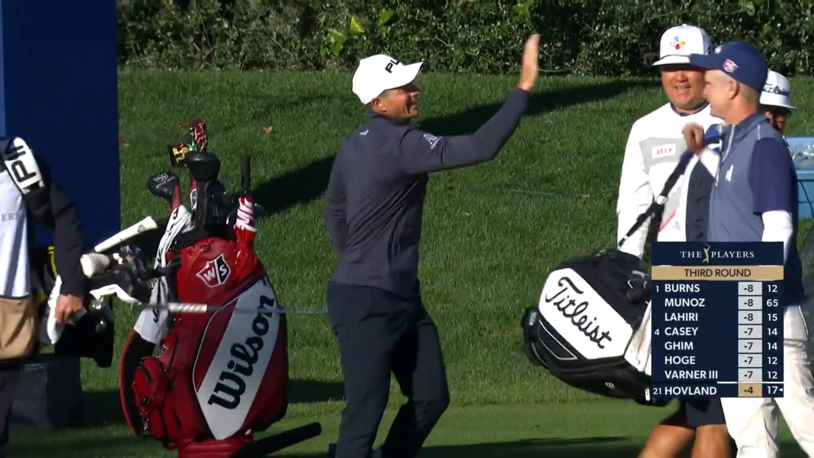 Viktor Hovland's exciting hole-in-one on No. 8 at THE PLAYERS