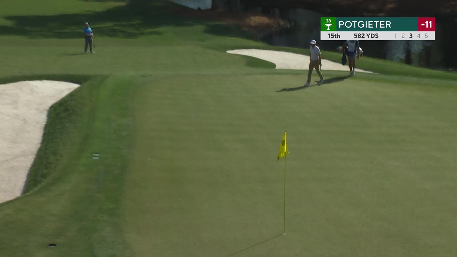 Aldrich Potgieter sinks 15-inch putt for birdie on No. 15 at RBC Heritage
