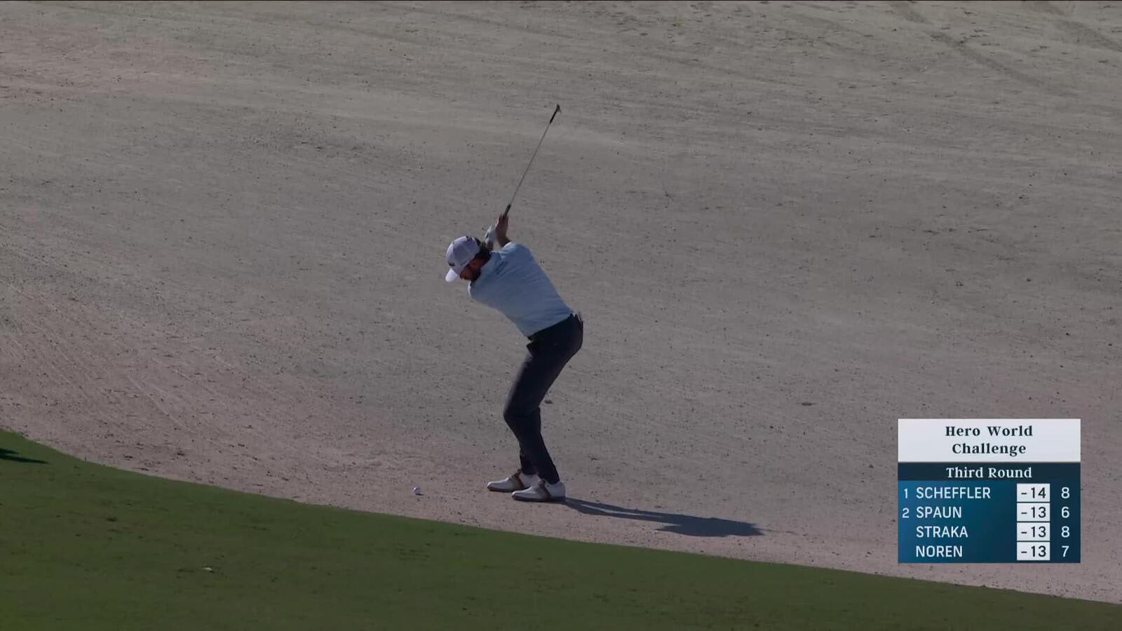 Cameron Young hits 71-yard approach to 7 feet, sets up birdie on No. 6 at Hero World Challenge