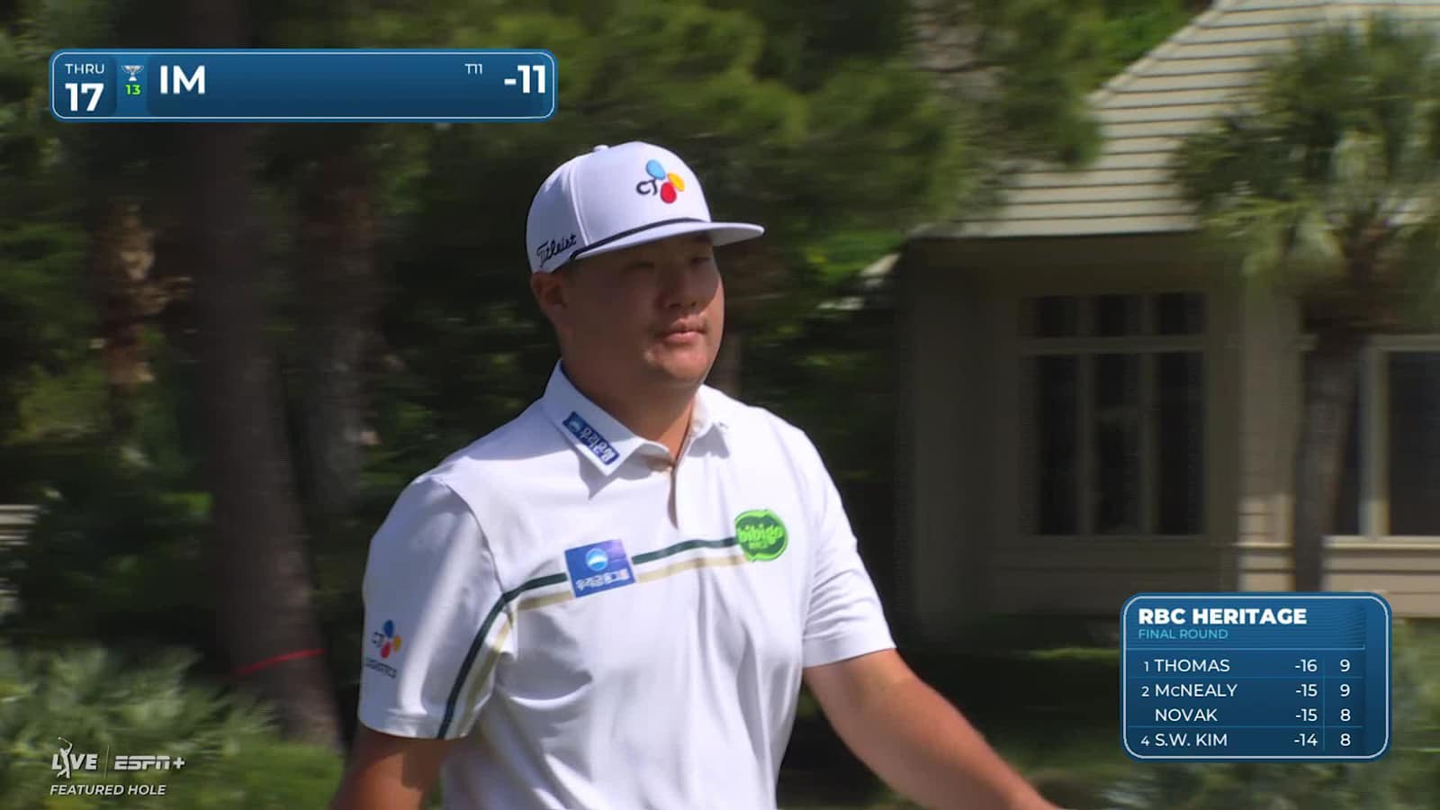 Sungjae Im sticks tee shot to set up birdie at RBC Heritage