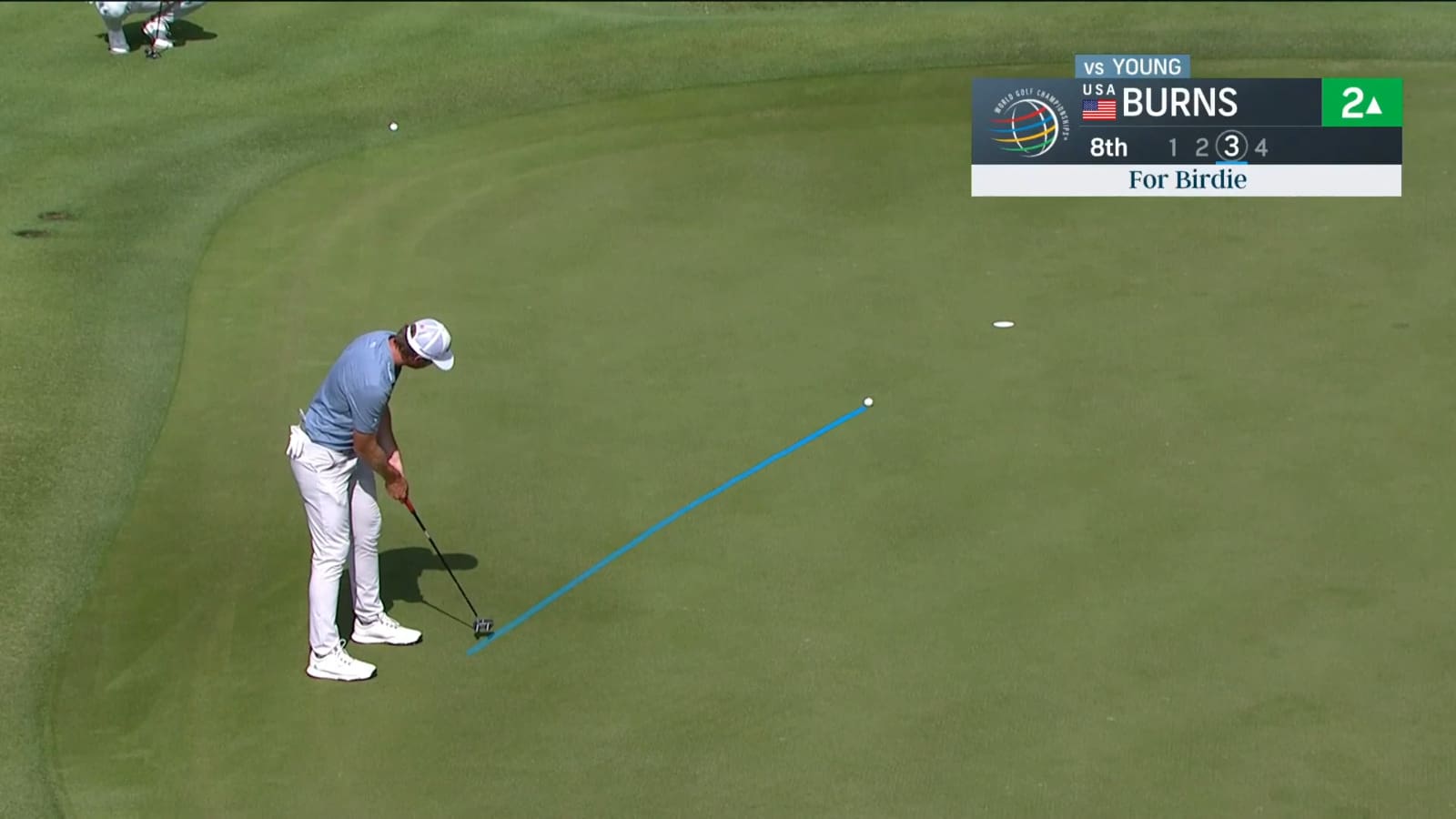 Sam Burns rolls in 20-footer to go 3-up at WGC-Dell Match Play