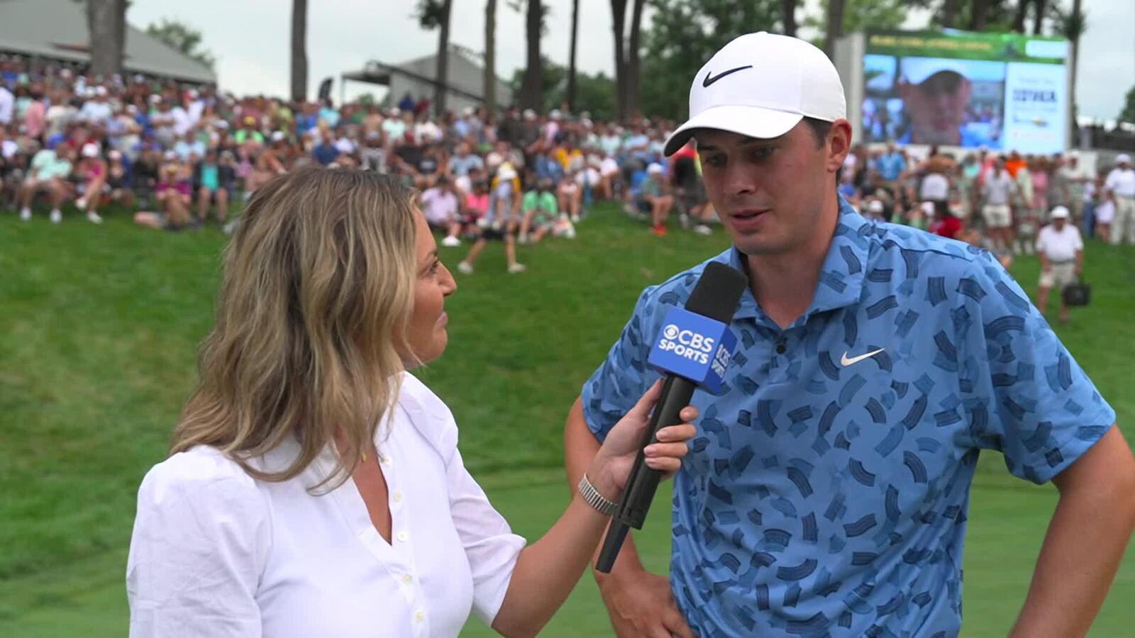 Davis Thompson's interview after winning John Deere