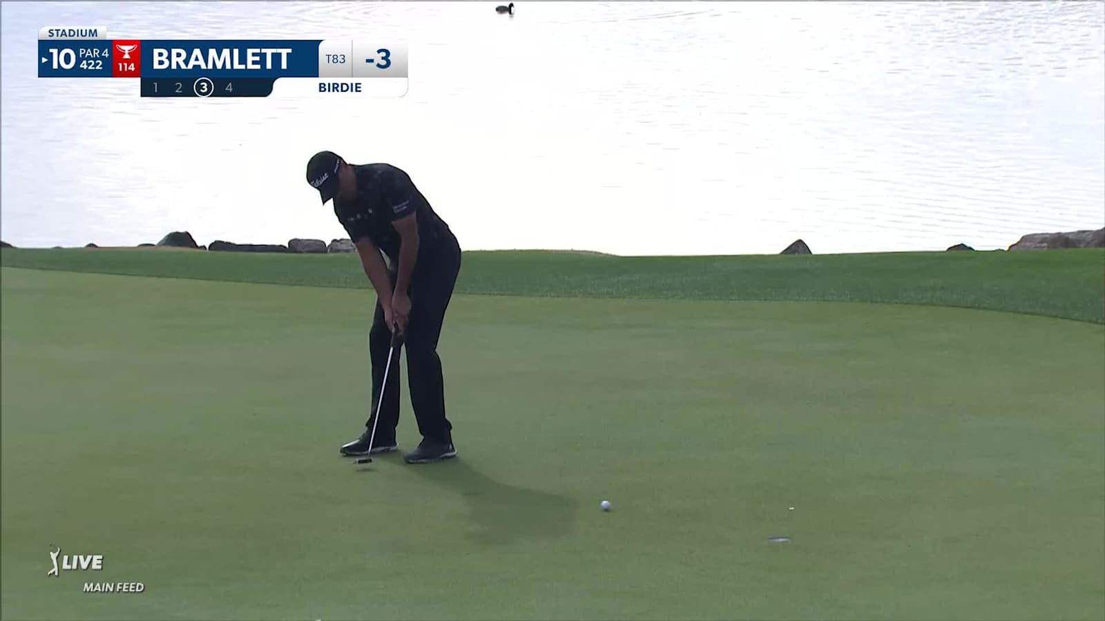 Joseph Bramlett makes birdie on No. 10 at The American Express