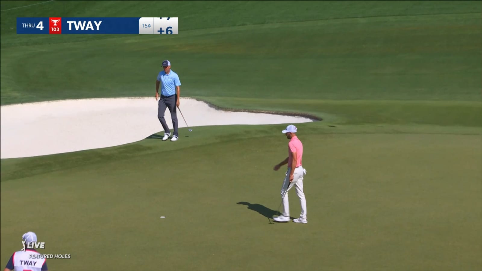 Kevin Tway's tee shot to 12 feet yields birdie at Wells Fargo