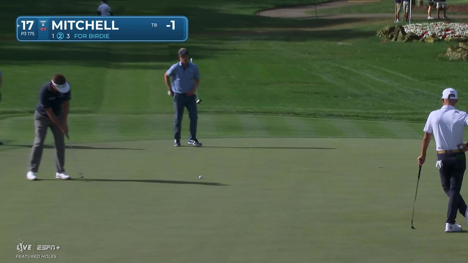Keith Mitchell drops 17-foot birdie putt at Valspar
