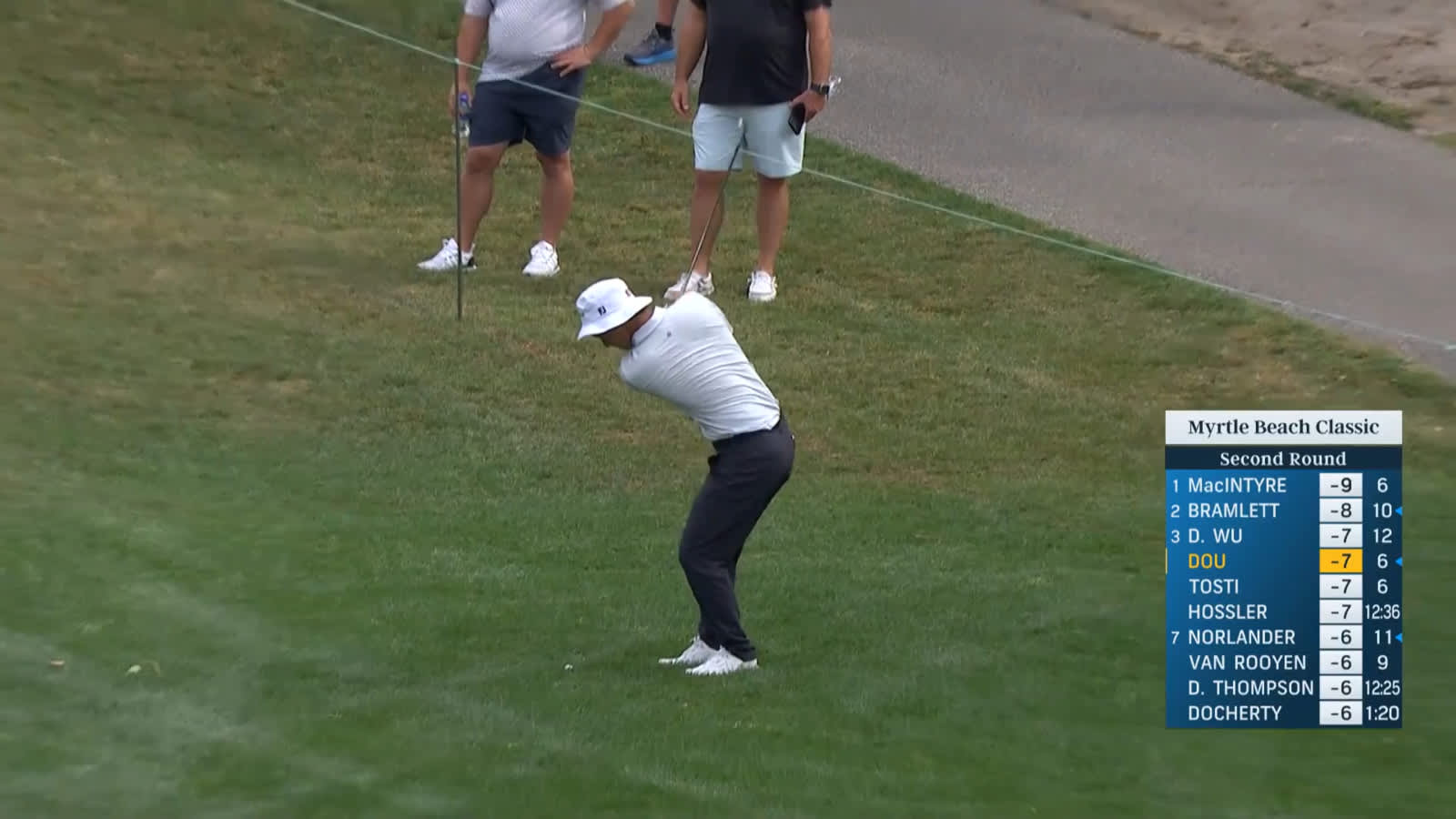 Zecheng Dou wedges it close to set up birdie at Myrtle Beach