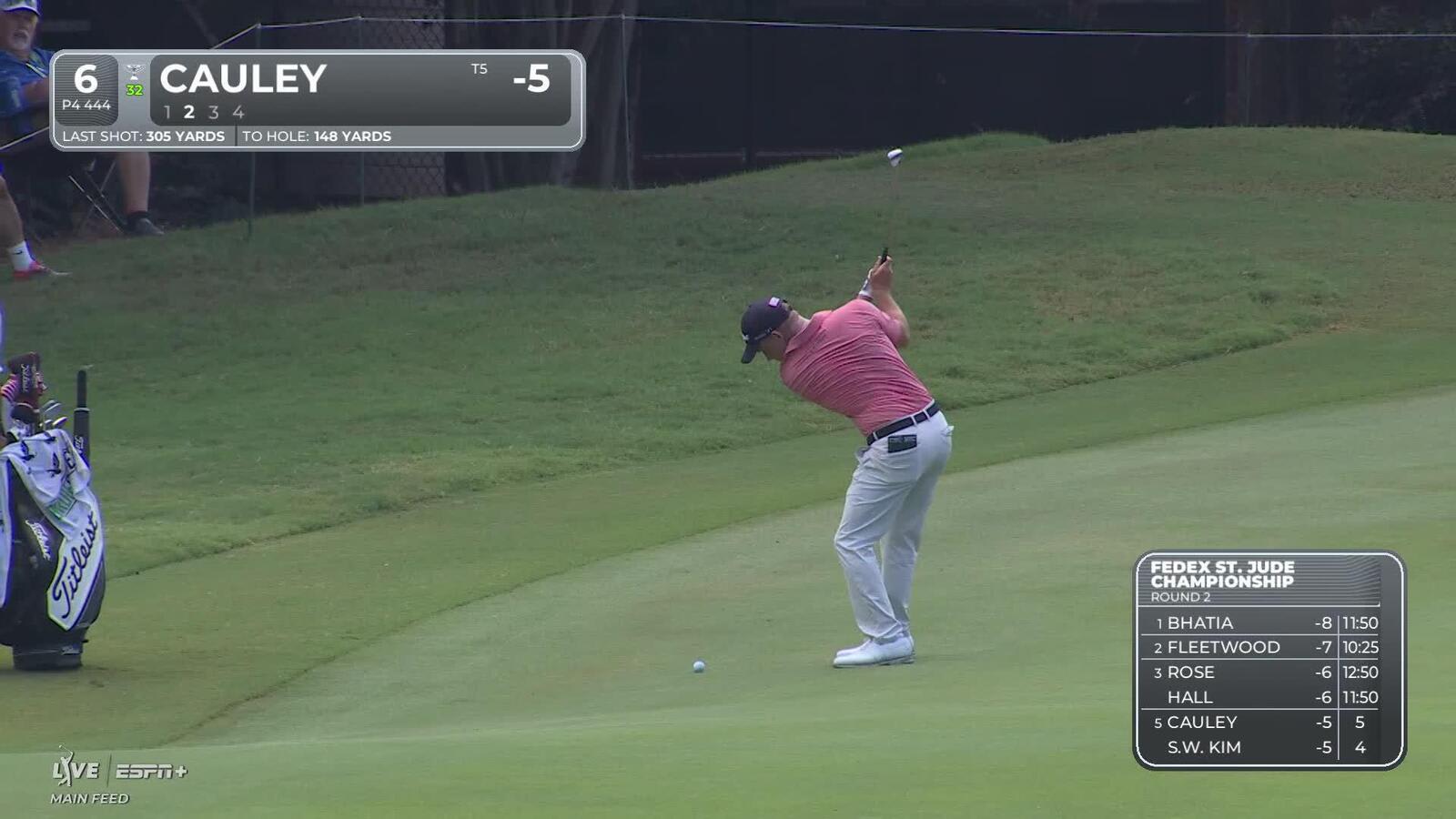 Bud Cauley makes birdie on No. 6 at FedEx St. Jude