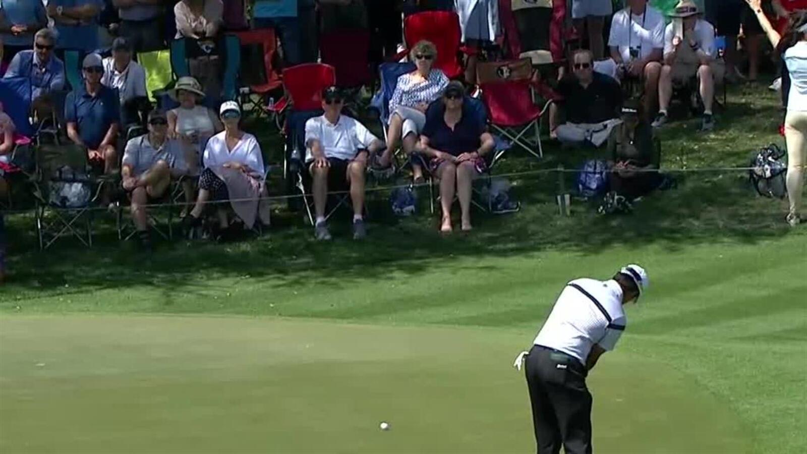 Hideki Matsuyama’s 25-foot eagle putt at THE PLAYERS