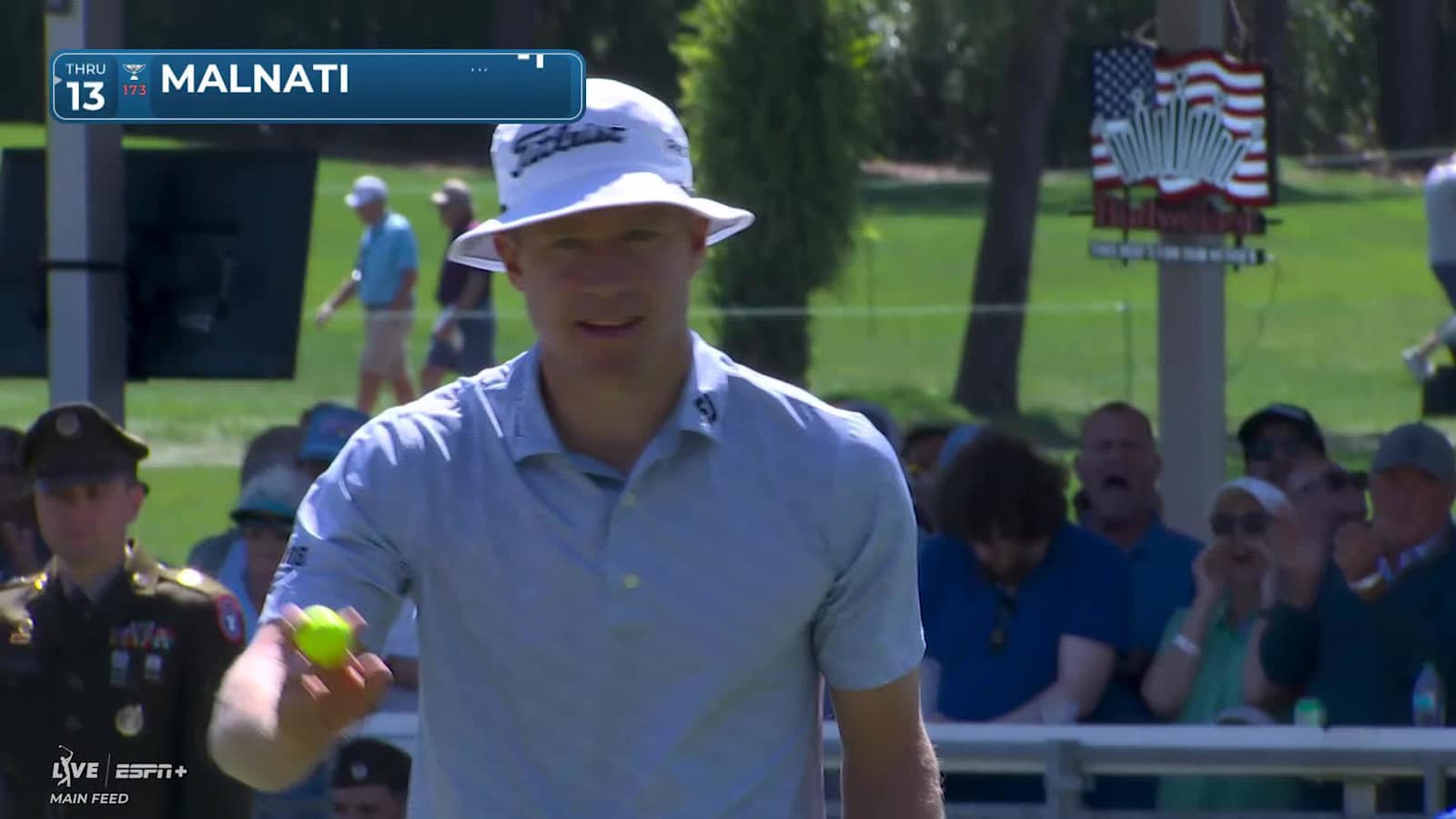 Peter Malnati lands tee shot close and birdies at Valspar