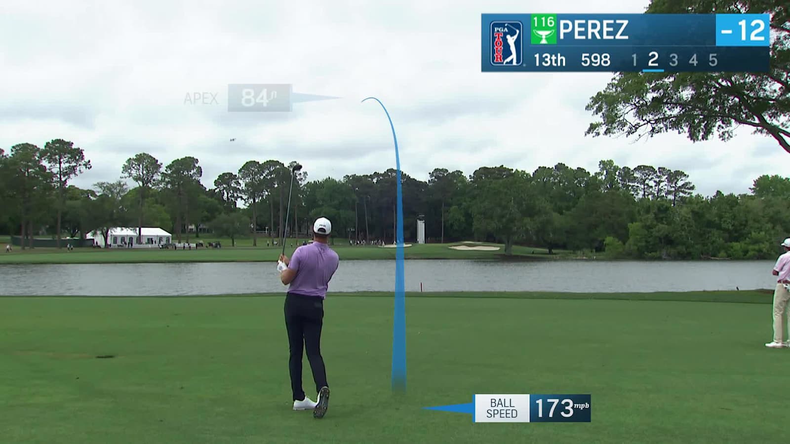 Victor Perez makes birdie on No. 13 at ONEflight Myrtle