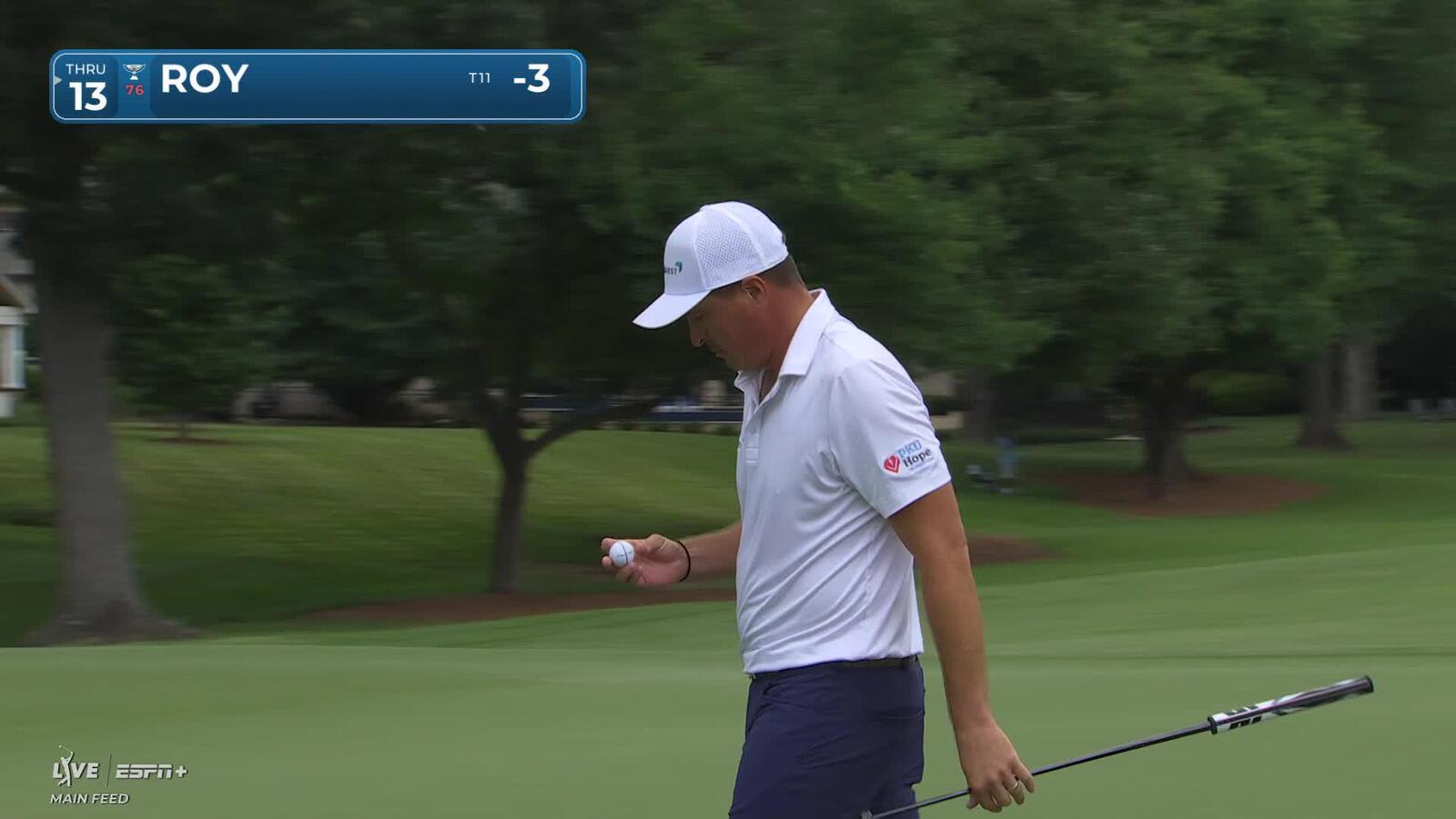 Kevin Roy makes birdie on No. 4 at Wyndham