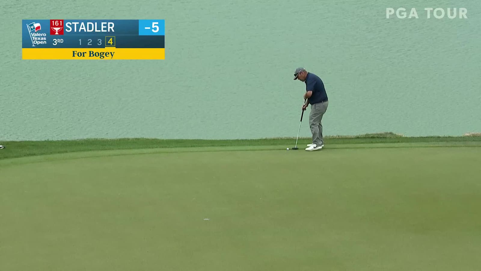 Kevin Stadler’s 26-foot putt salvages bogey at Valero