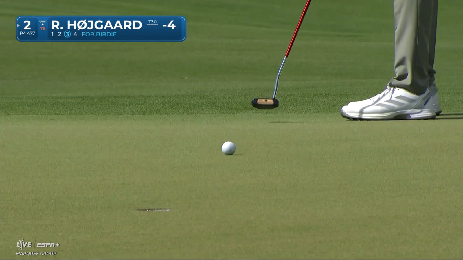 Rasmus Højgaard drips in 19-foot birdie putt at Mexico Open