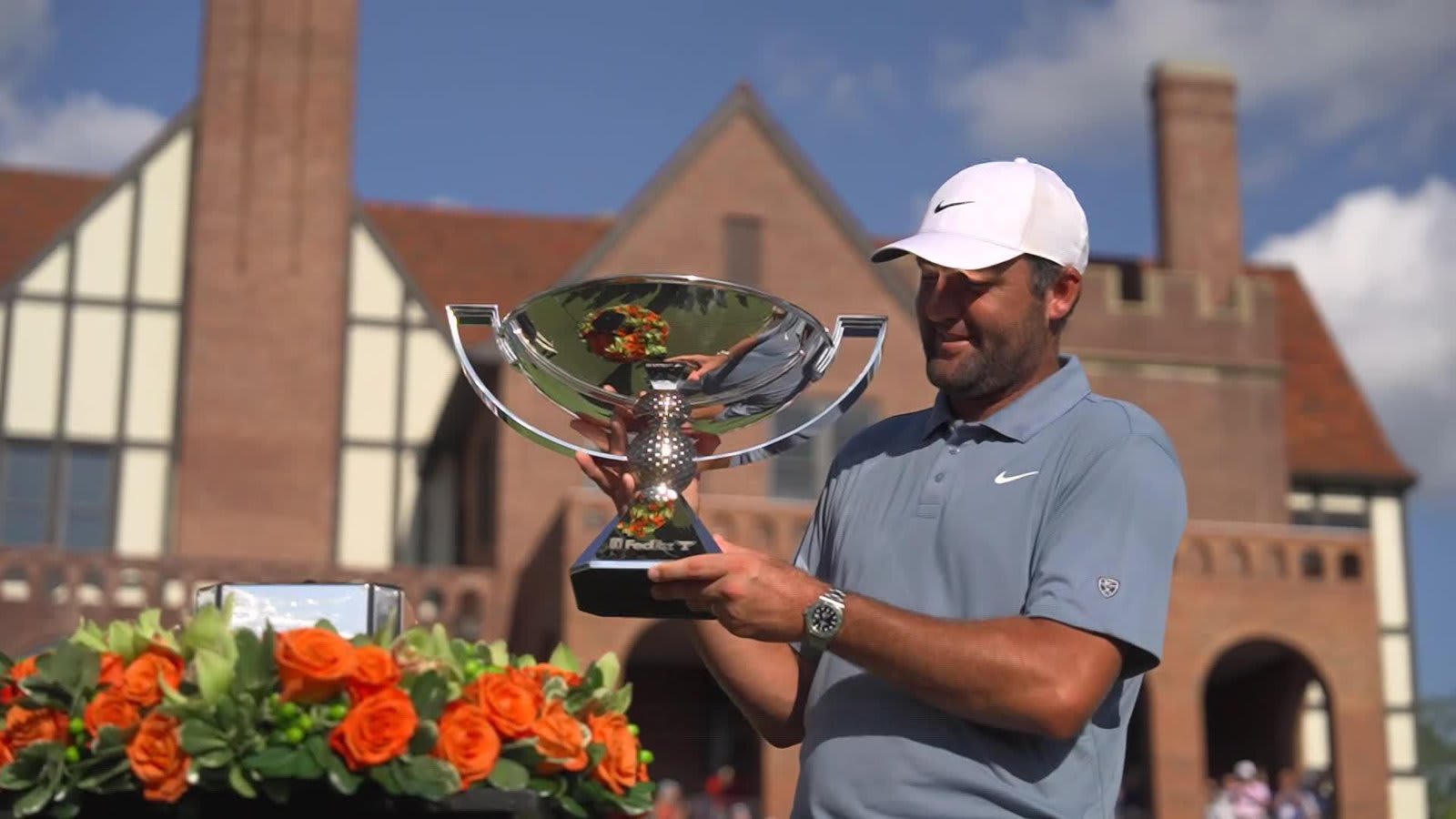 Scottie Scheffler’s winning interview, trophy presentation at TOUR Championship