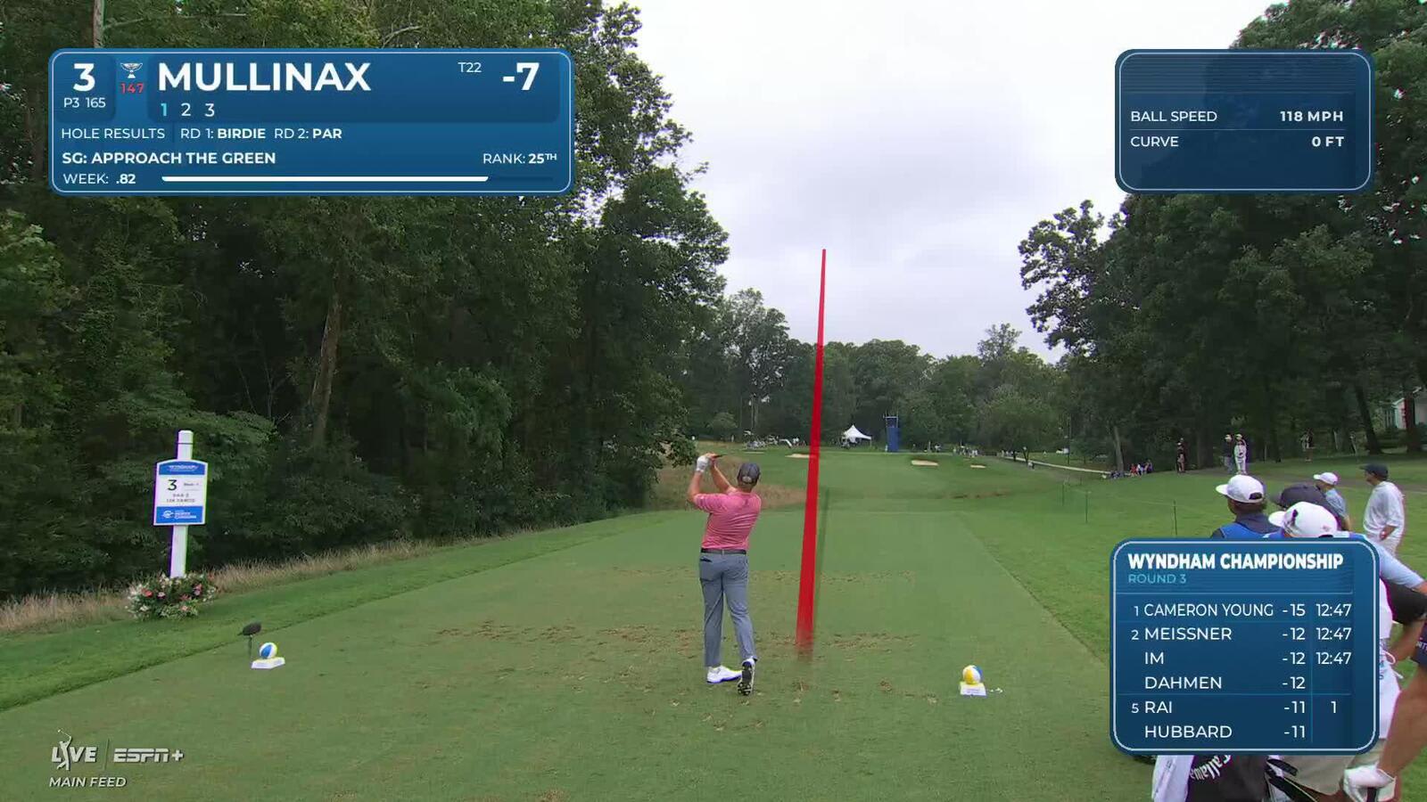 Trey Mullinax nearly aces No. 3 at Wyndham