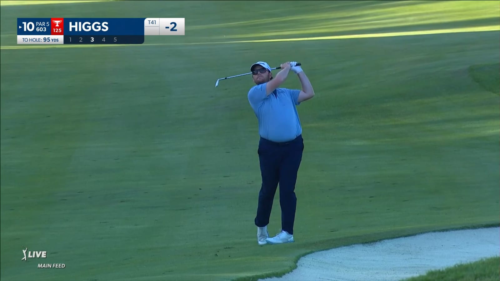 Harry Higgs controls wedge to set up birdie at John Deere